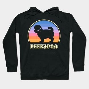 Peekapoo Vintage Sunset Dog Hoodie